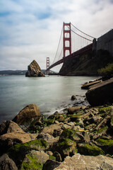 Naklejka premium golden gate bridge city