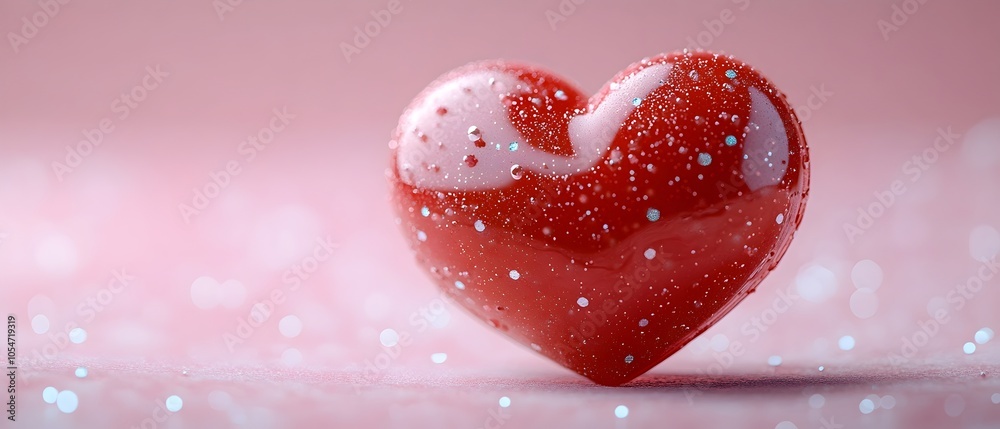 Poster elegant and minimalist valentine s day card design featuring a simple red heart icon centered on a s
