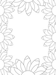 All these designs are hand-drawn and unique 
Flower Border is a Beautiful black and white illustration for aadult coloring book,
This is a printable Beautiful Zentangle Coloring page for KDP Interior,
