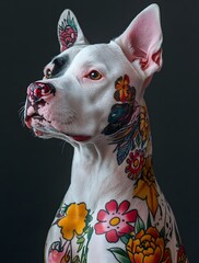 Colorful Doberman Inu