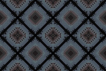Ethnic seamless patterns with simple shapes. Tribal and ethnic fabrics. African, American, Mexican, Indian styles. Simple geometric pattern elements are best used in web design, textile printing.