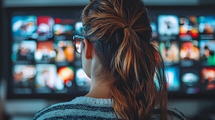 Young adults enjoying the evolution of television by streaming international content on a smart TV celebrating World Television Day and the global connectivity it enables
