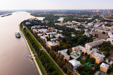 Obraz premium Panoramic view of the old center of Yaroslavl, one of the Golden Ring cities of Russia