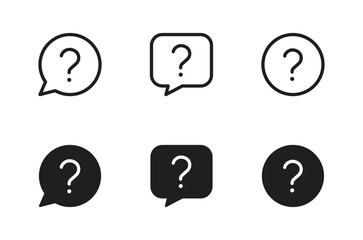 Question icon vector for web, computer and mobile app	