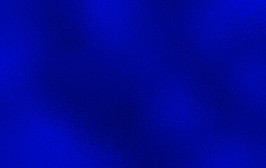 Blue foil texture gradient background glass effect. Light blue color texture. Bright abstract pattern. Neon metallic background. Metal effect foil. 