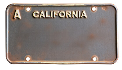 A license old plate antique vintage 1948 california