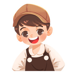 a happy boy smiling laughing