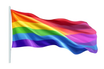 Fototapeta premium Happy Pride LGBTQ element set. LGBTQ community symbols with star, speech bubbles, flower, heart. Elements illustrated for pride month, bisexual, transgender, gender equality, sticker, rights concept.