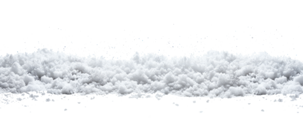 snow on transparent background