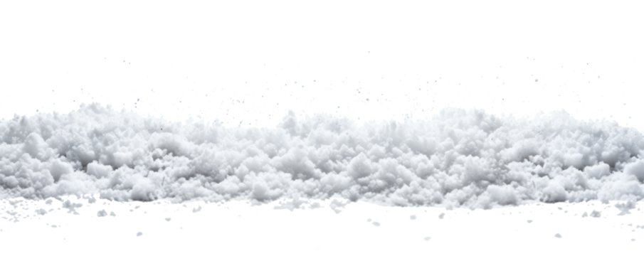 snow on transparent background