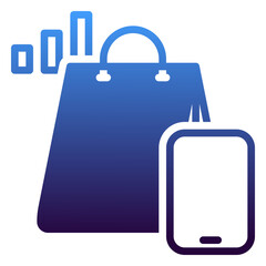Shopping Online icon, gradient icon style