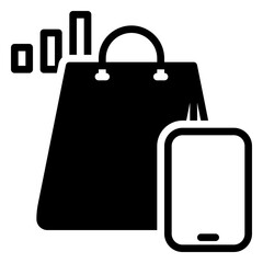 Shopping Online icon, glyph icon style