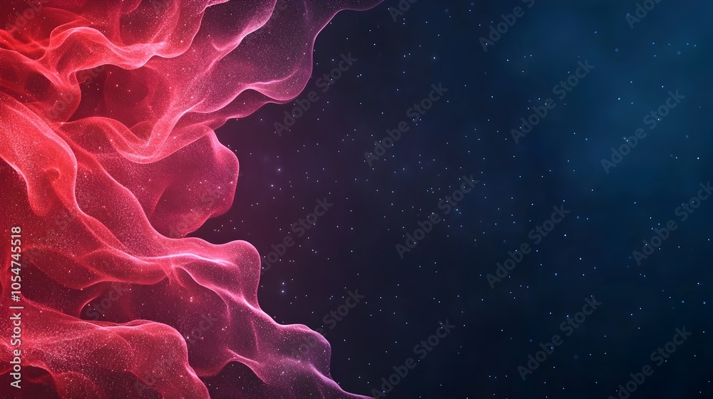 Aufkleber Glowing digital background with luminous data streams and network nodes representing the secure and intelligent algorithms powering modern AI driven data transfer and information processing