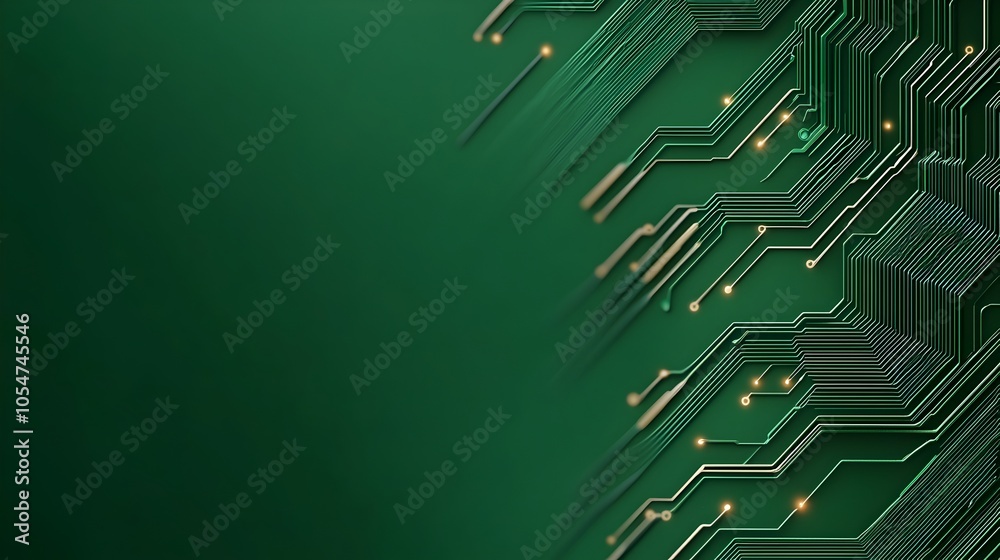 Aufkleber Futuristic digital background with glowing data streams and network nodes representing secure algorithms and data transfer in a high tech cyber environment