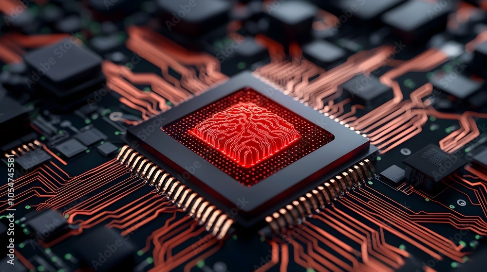 Aufkleber Abstract digital background with complex neural network patterns holographic data layers and encryption symbols for a futuristic tech design  This image represents the interconnectivity data flow