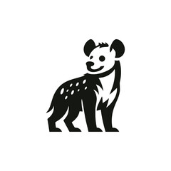 hyena wild animal nature logo vector illustration template design