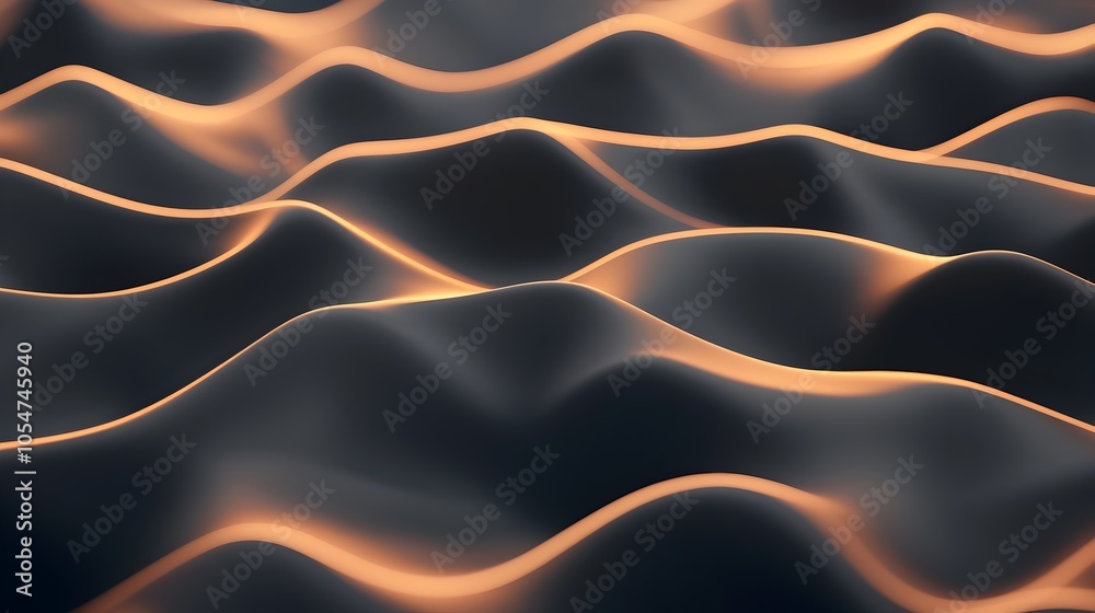 Leinwandbilder Futuristic tech inspired background featuring a digital grid pattern with flowing data streams symbolizing intelligence data encryption and high tech archives  The abstract design showcases a dynamic