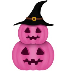 halloween pumpkin with hat
