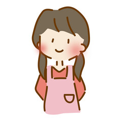 Obraz premium ゆるくて可愛い女性保育士