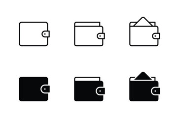 Fototapeta premium Wallet icon vector. wallet symbol icon