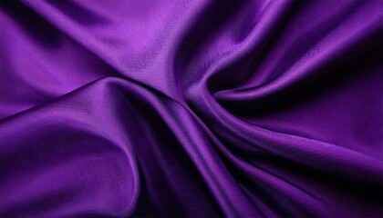 滑らかで光沢のあるサテン生地 紫/Violet Smooth and shiny satin fabric.
