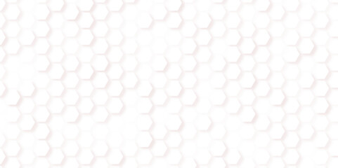 Abstract seamless pattern, white gray ceramic tiles floor. Concrete hexagonal paver blocks. Design geometric mosaic texture for the decoration of the bathroom, vector illustration