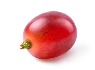 Red grape isolated on white background.  Clipping path.