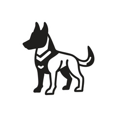 Guard Dog Icon on white background