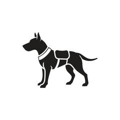 Service Dog Icon on white background