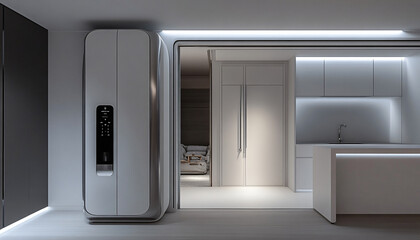 Fototapeta premium Minimalist and unique interior design in the house