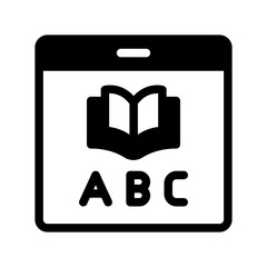 Obraz premium website ebook online glyph style