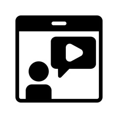 video teacher teach glyph style