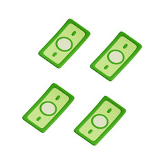 3d illustration of money. Money Bundling. Money illustration for finance. Finance themed 3d icons. High quality image source