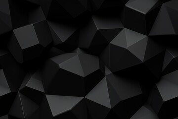 Fototapeta premium Black 3D Geometric Seamless Pattern Texture of Floating Spheres and Cylinders Background: Floating spheres and cylinders in 3D space combine to form a futuristic and dynamic design