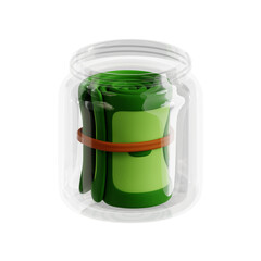 3d illustration of money. Money Jar. Money illustration for finance. Finance themed 3d icons. High quality image source
