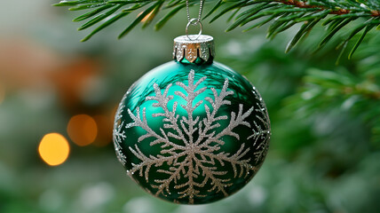 christmas balls isolated on white