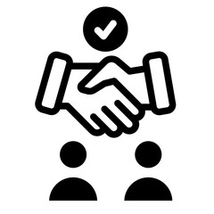 Obraz premium Business collaboration icon