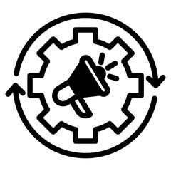 Marketing advertising vector icon for apps and websites
