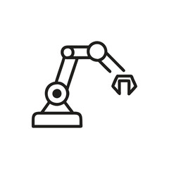 Robotics Automation Icon on white background