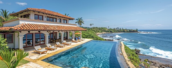 Luxurious Oceanfront Villa with Infinity Pool and Scenic Coastal Views