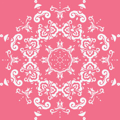 Damask Styles Traditional Arabic Mehndi Designfolk Embroidery, Aztec Ornament Print. Design for Carpet, Wallpaper, Clothing, Wrapping, Fabric