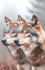 Fototapeta premium wolf in the forest