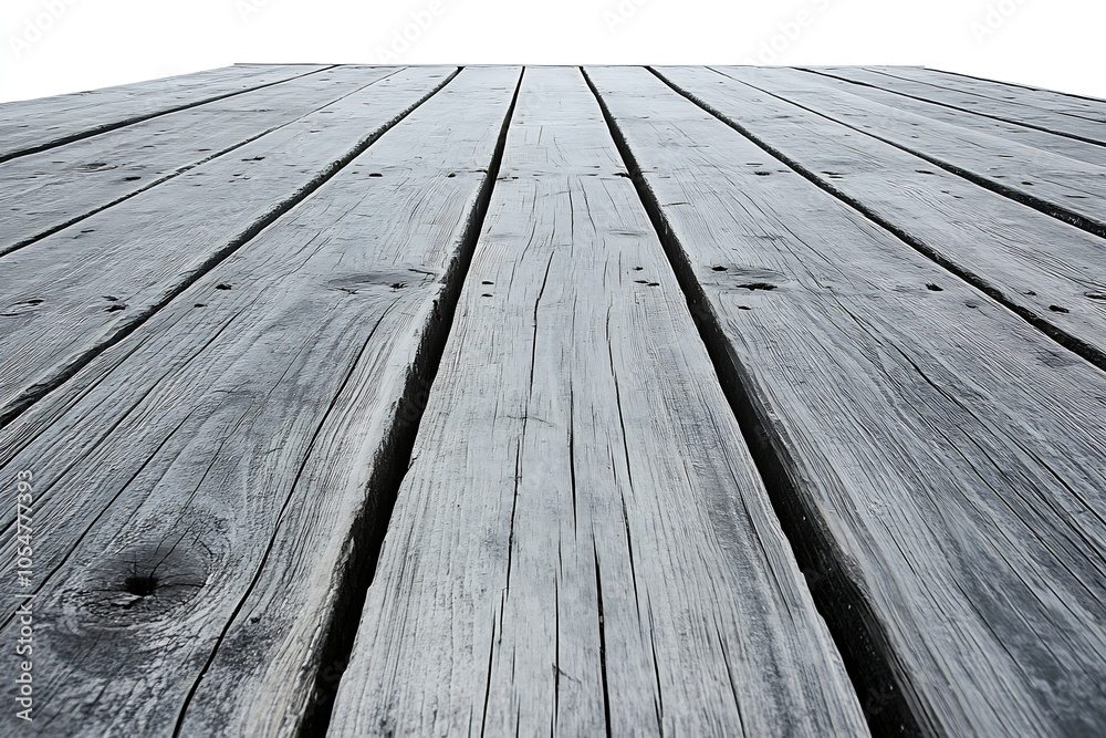 Aufkleber weathered wooden planks textured background for rustic and industrial design projects : generative a