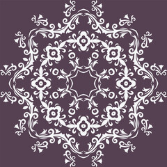 Damask Fabric Patterns Nordic Abstract Geometric Pattern Designfolk Embroidery, Aztec Ornament Print. Design for Carpet, Wallpaper, Clothing, Wrapping, Fabric