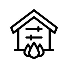smarthome humidity outline style