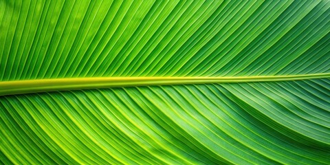 Tropical banana leaf texture background , Exotic, lush, vibrant, green, foliage, botanical, tropical, nature, pattern, texture