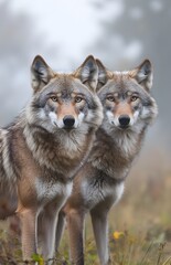 Fototapeta premium wolf in the forest