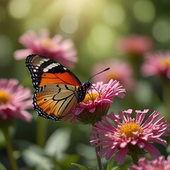 Celestial Butterfly Dreams, A Night Sky Journey.