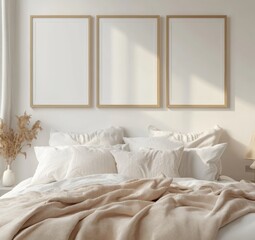 Minimalist Bedroom Mockup.