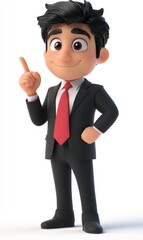 3D Businessman Idea.